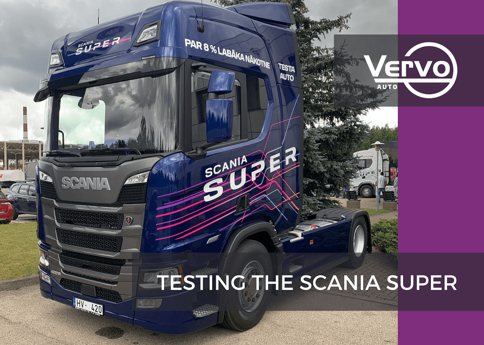 Vervo Auto tries out the new Scania Super truck